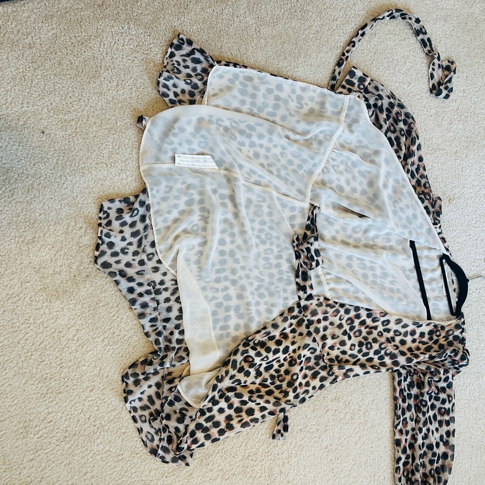 Mango Leopard Print Mini Dress - Picture 11 of 11